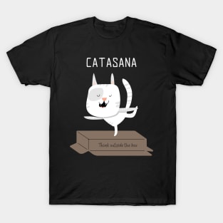 Yoga Cat- Think outside the box T-Shirt